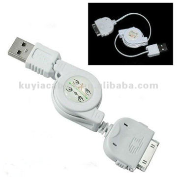 Retractable USB Data Cable For 3G 3GS